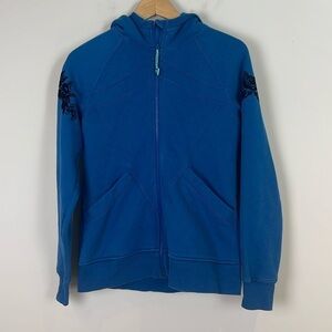 Ivivva Blue Zip Up Hoodie Kids Size 14